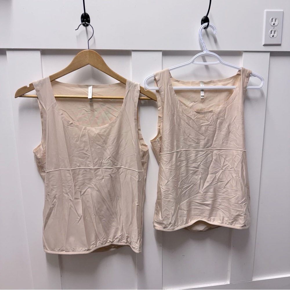 ⬇️$25 Denver Hayes 2 cream shapewear tanks size XL